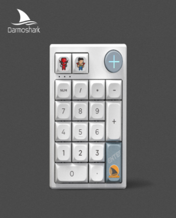 Darmoshark K3 Pro Trio-mode Mechanical Keyboard Numpad