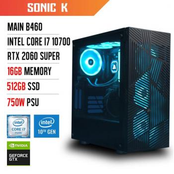 PC Gaming - Máy tính để bàn KDAO SONIC K - I7 10700/ B460/ 16GB/ RTX 2060S/ 512G/ 750