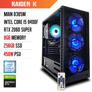 PC Gaming - Máy tính để bàn KDAO Raiden K - I5 9400F/ B365M/ RAM 8G/ GTX 2060 SUPER /256GB/ 450W