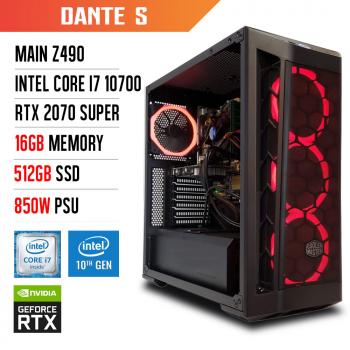PC Gaming - Máy tính để bàn KDAO Dante S - I7 10700/ Z490/ 16GB/ RTX 2070S/ 512GB/ 850W