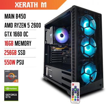 PC Gaming - Máy tính để bàn KDAO XERATH M - R5 2600/ B450M/ 16GB/ GTX 1660/ 256G/ 550W
