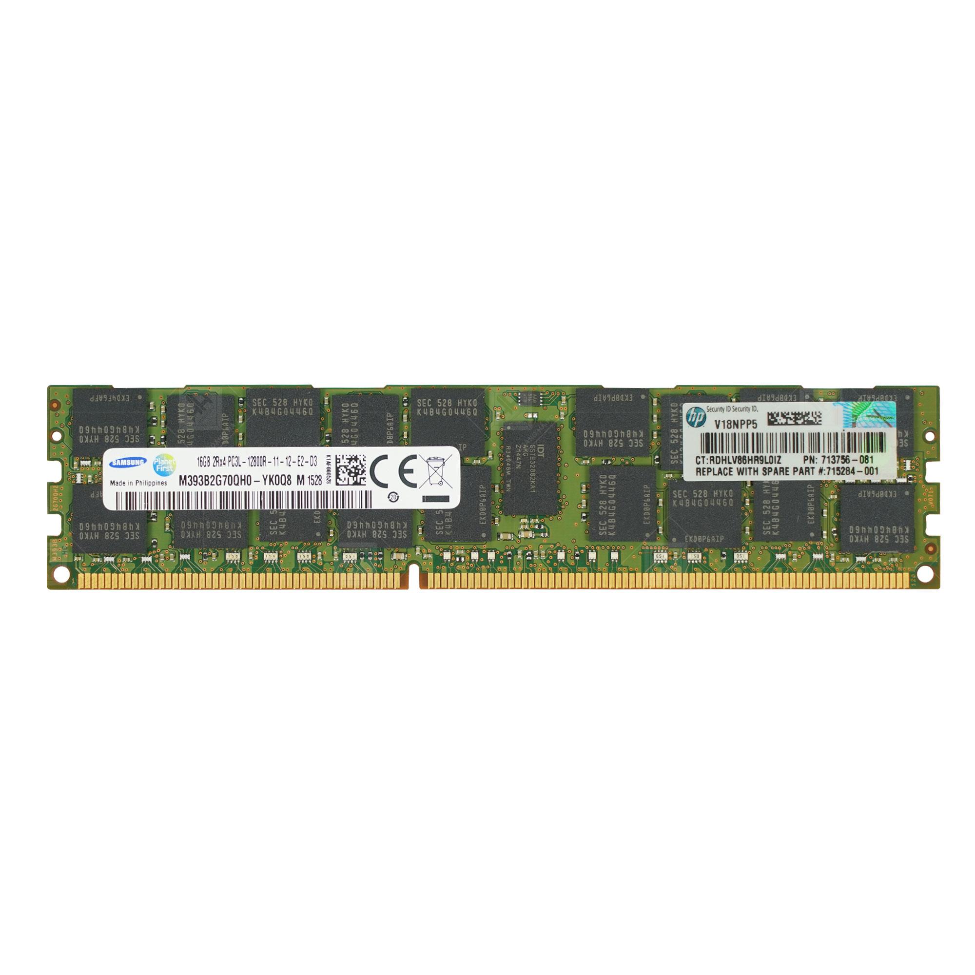 RAM SAMSUNG 16GB DDR3 1600MHz ECC Registered