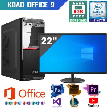 Máy tính văn phòng KDAO 009 - I7 4770/ H81/ SSD 240GB / 8GB RAM / Màn hình 22 inch
