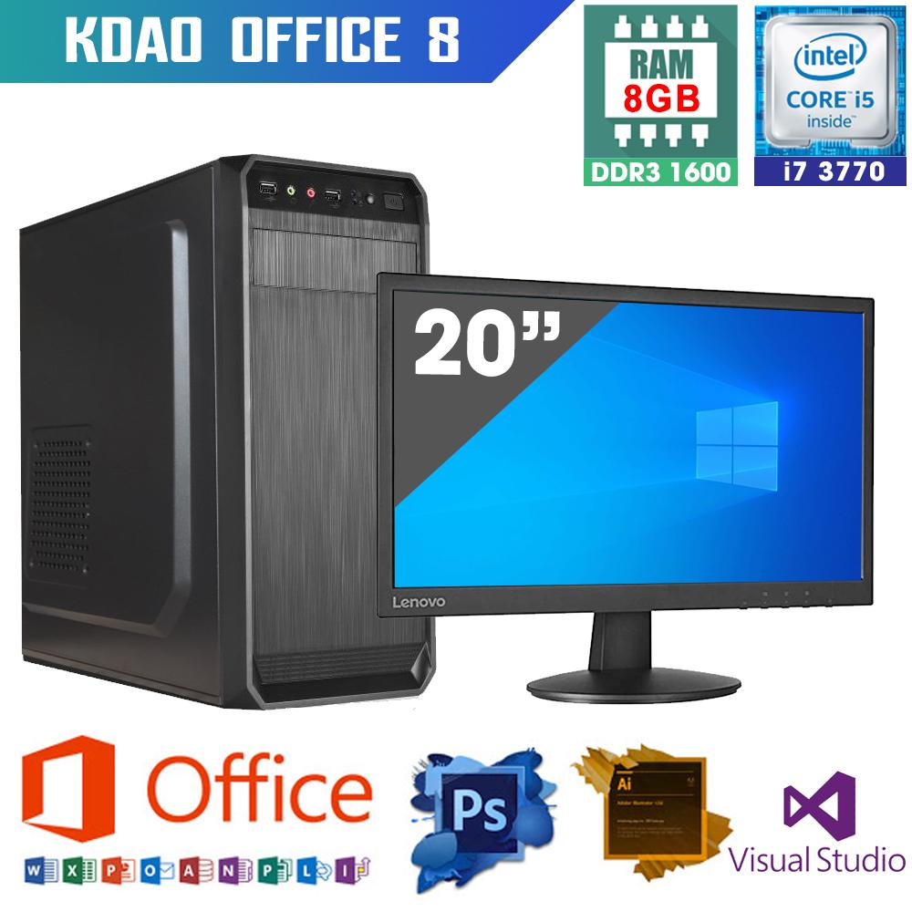 Máy tính văn phòng KDAO 008 - i7 3770/ H61/ SSD 120GB / 8GB RAM / Màn hình 20 inch