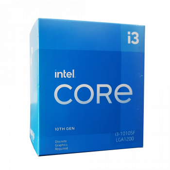 CPU Intel Core i3 10105F - 3.70GHz up to 4.4GHz/ 4 nhân 8 luồng/ 6MB Cache/ Socket 1200