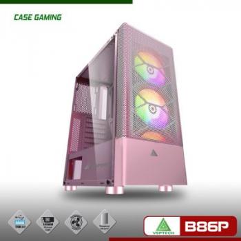 Case VSPTECH Gaming B86 Pink (No Fan)