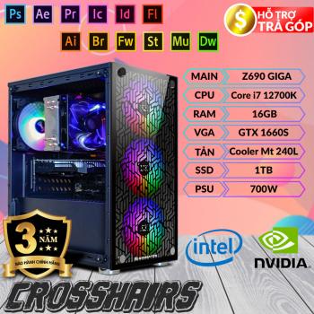 Máy Tính Đồ Họa crosshairs - i7 12700K/ 16GB/ GTX 1660S