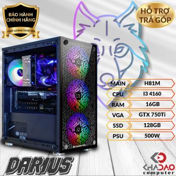 PC GAMING DARIUS - i3 4160/ 16GB/ GTX 750Ti