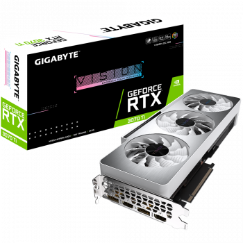 VGA GIGABYTE GeForce RTX 3070 Ti VISION WHITE OC 8G
