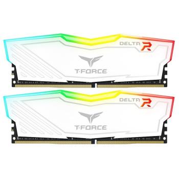 Ram 16Gb/3200 PC Team T-FORCE Delta RGB DDR4 (Trắng)