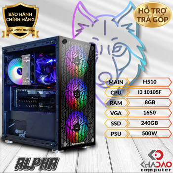  PC GAMING ALPHA - I3 10105F / 8G / 1650
