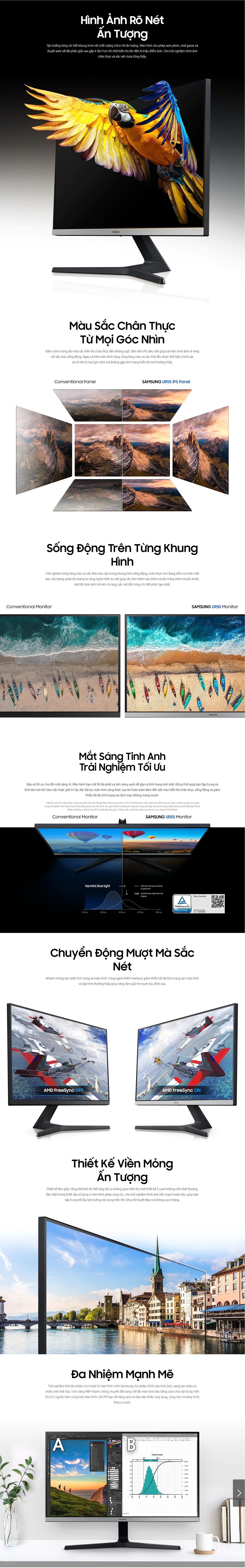 Màn hình Samsung LU28R55 (28 inch / UHD /LED / IPS / DS+HDMI /60Hz)
