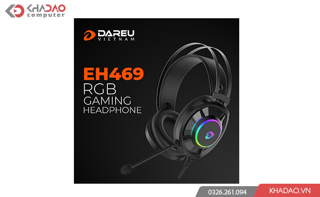 Tai nghe Dareu EH469 RGB Black