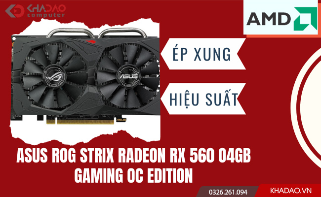 ASUS ROG Strix Radeon RX 560 O4GB Gaming OC Edition