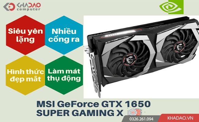 MSI GeForce GTX 1650 SUPER GAMING X
